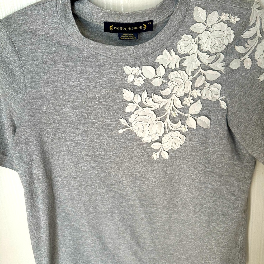 Pankaj & Nidhi Embroidered T shirt